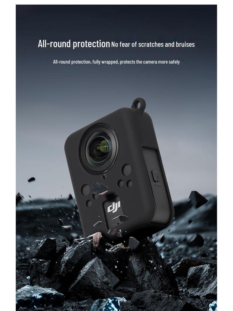 Anti-Drop, Wear-Resistant Silicone Protective Case for DJI OSMO 360 Panoramic Camera Lens