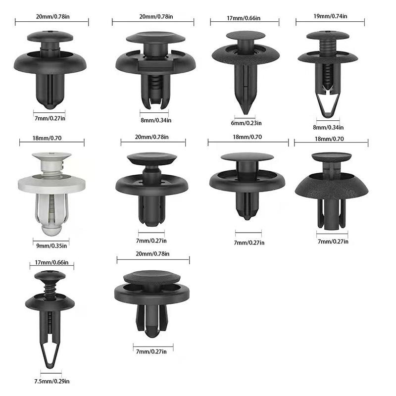 SEAMETAL 100pcs Auto Fastener Clip Car Body Push Retainer Pin Rivet Bumper Door Trim Panel Retainer Auto Fastener Clip Accessori