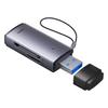 Lite Series SDTF USB Card Reader Adapter Gray