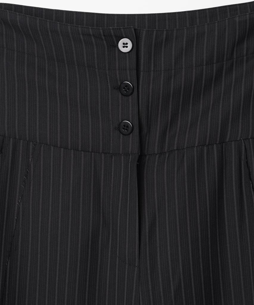 MILLO WOMEN Folding Wide Trousers [Black]