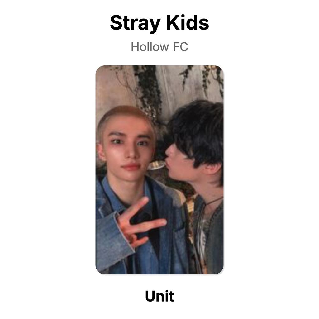 Stray Kids Hollow FC Official Photocard