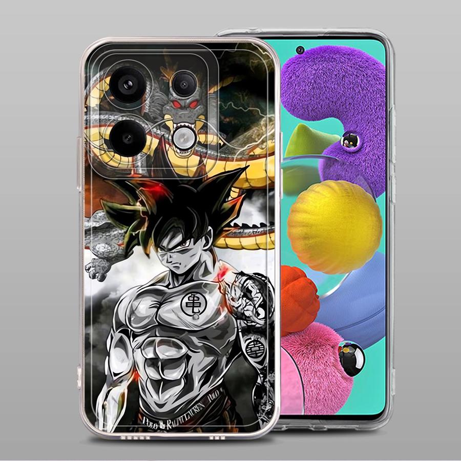 Comics Saiyan Goku Case for Xiaomi Redmi Note 14 Pro Plus 9 10 13C 12S 11S 11 A4 10S 14C Note 13 12 Soft Phone Cover