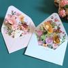 3D Greeting Cards Romantic Flower Pop Up Card with Envelope Creative Laser Cut Post Card for Birthday Party Wedding Decoration