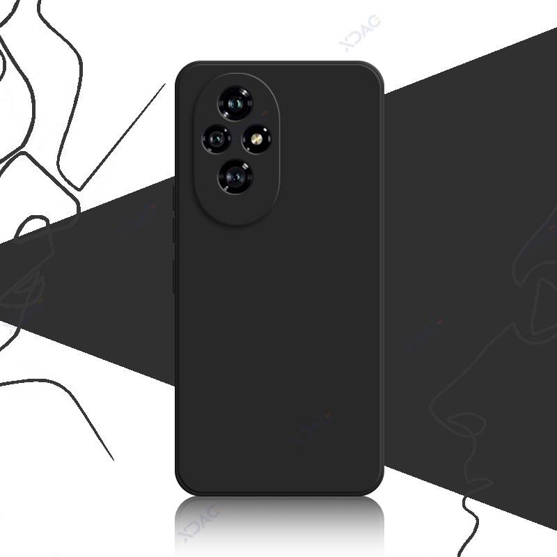Mobile Phone Case for Honor 200 Pro Honor200 200Pro 5G 360 Soft Luxury Square Liquid Silicone Back Cover Waterproof Bag