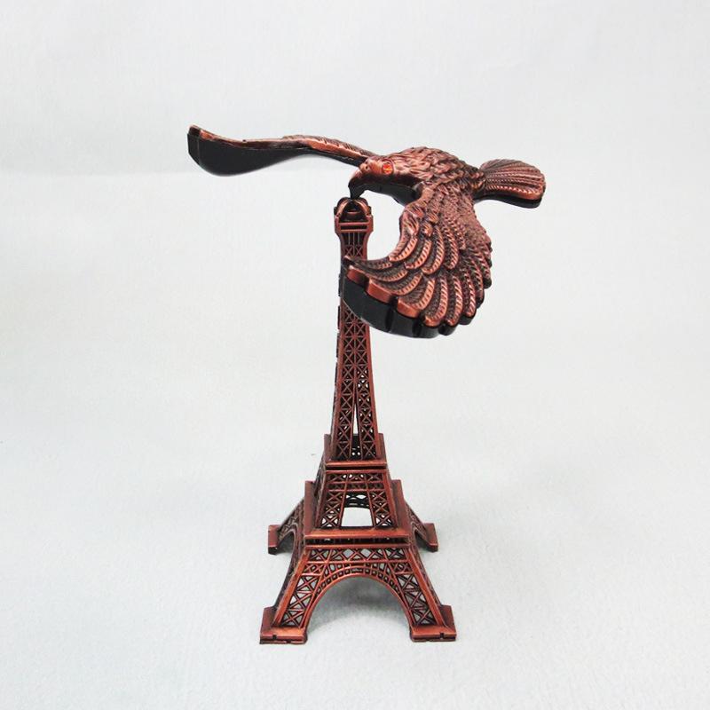 

Suspended Ornament Counter Gravity Balance Eagle Eiffel Tower Model Metal Crafts Workspace Table Decoration Technological Gadgets