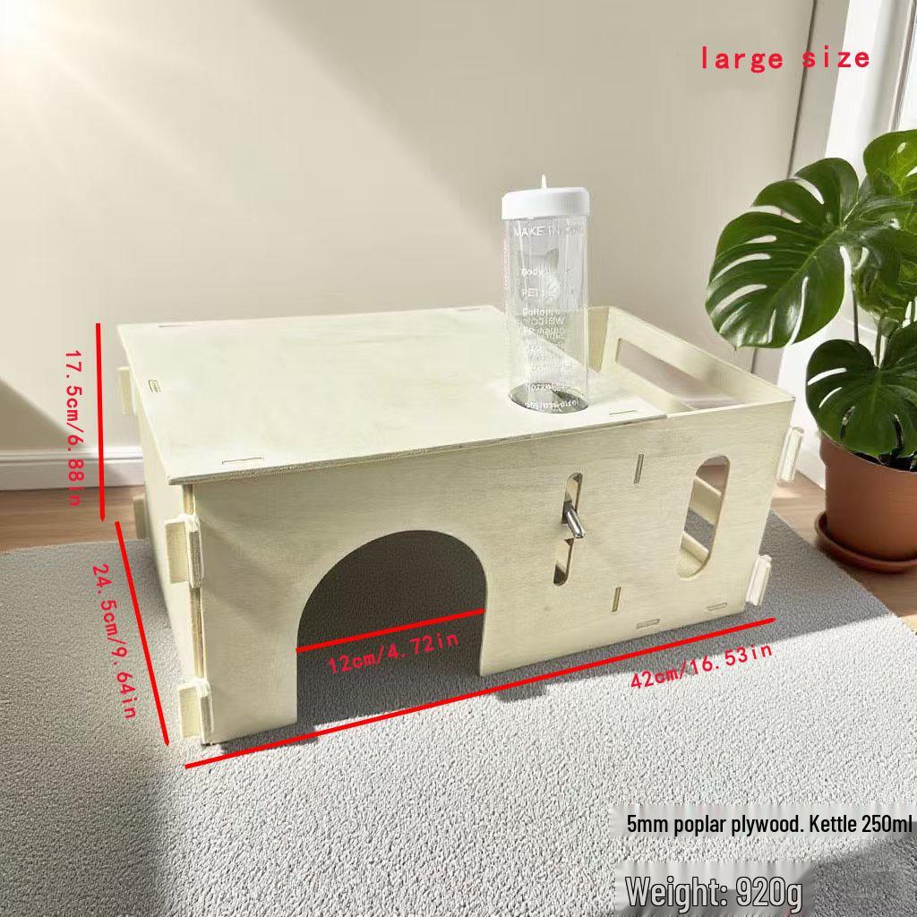 Multifunctional Hay Rack & Water Feeder for Small Pets: Rabbit, Chinchilla, Guinea Pig