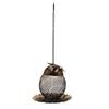 Metal Owl Bird Feeder Hanging Garden Courtyard Feeder Hummingbird Feeding Tube Wild Bird Feeding Station Outdoor Decor