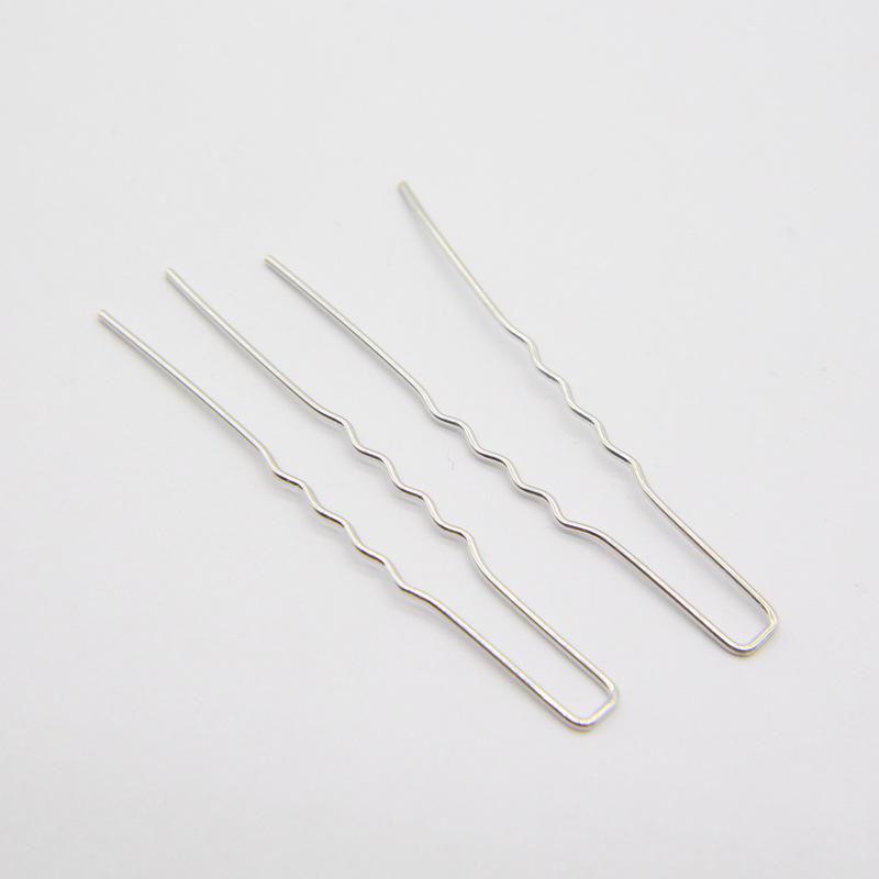 Gold U-Shaped Hairpin Bridal Headpiece, Korean Style, 6cm Hair Styling Tool and Accessory