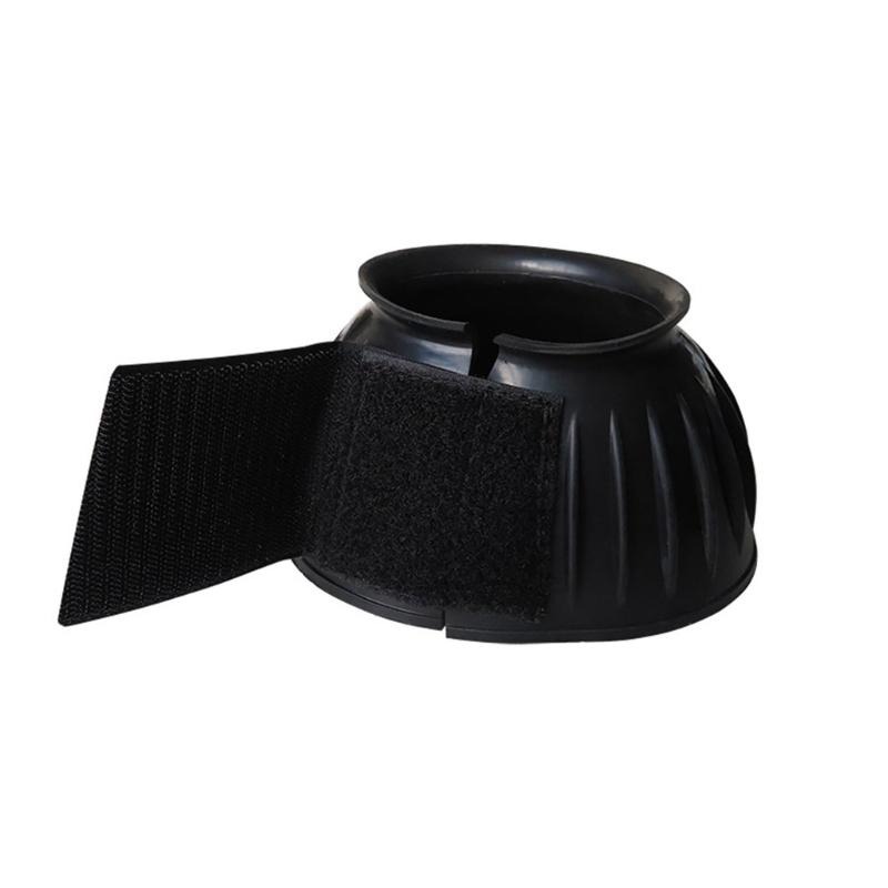 Horse Protective Bells Boot Rubber Horse Wrist Guard Soft Equine Boot Protective Gear Accessories Easy to Use