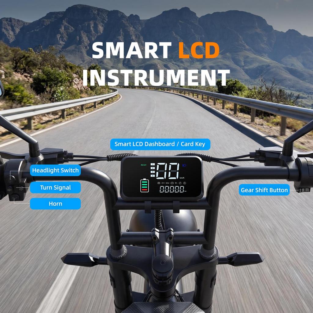 Aairsk Elektrofahrrad für Erwachsene, 20x4" Fat Tire, 48V 15Ah abnehmbarer Akku, 25km/h E-Mountainbike NFC