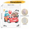 Disney digital oil painting Lightning McQueen racing cars art handmade diy gift home decoration