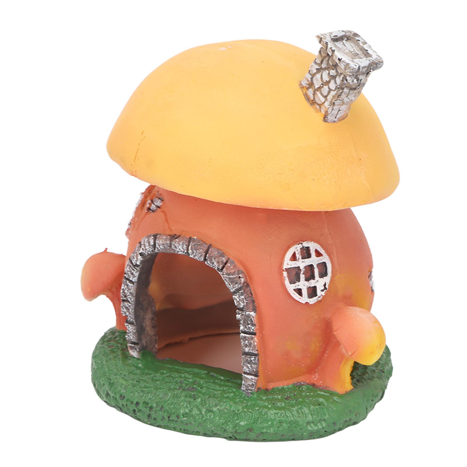 

Aquarium Mushroom Castle Ornament Simulation Resin Hand Crafted Fish Tank Landscape Decoration for Aquarium Fish Tank