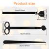 3Pcs Candle Extinguishing Tool Stainless Steel Candle Wick Trimmer Cutter Wick Dipper Candle Wick Trimmer Scissor Candle Stopper