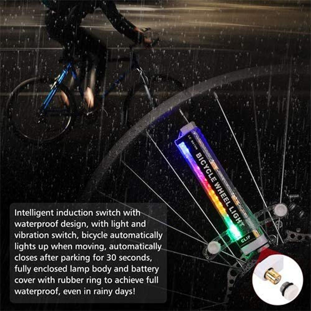 Decorative Lamp Outdoor Bike Spoke Light Cycling Wheel Lamp Bike Accessories Bicycle Valve Lights