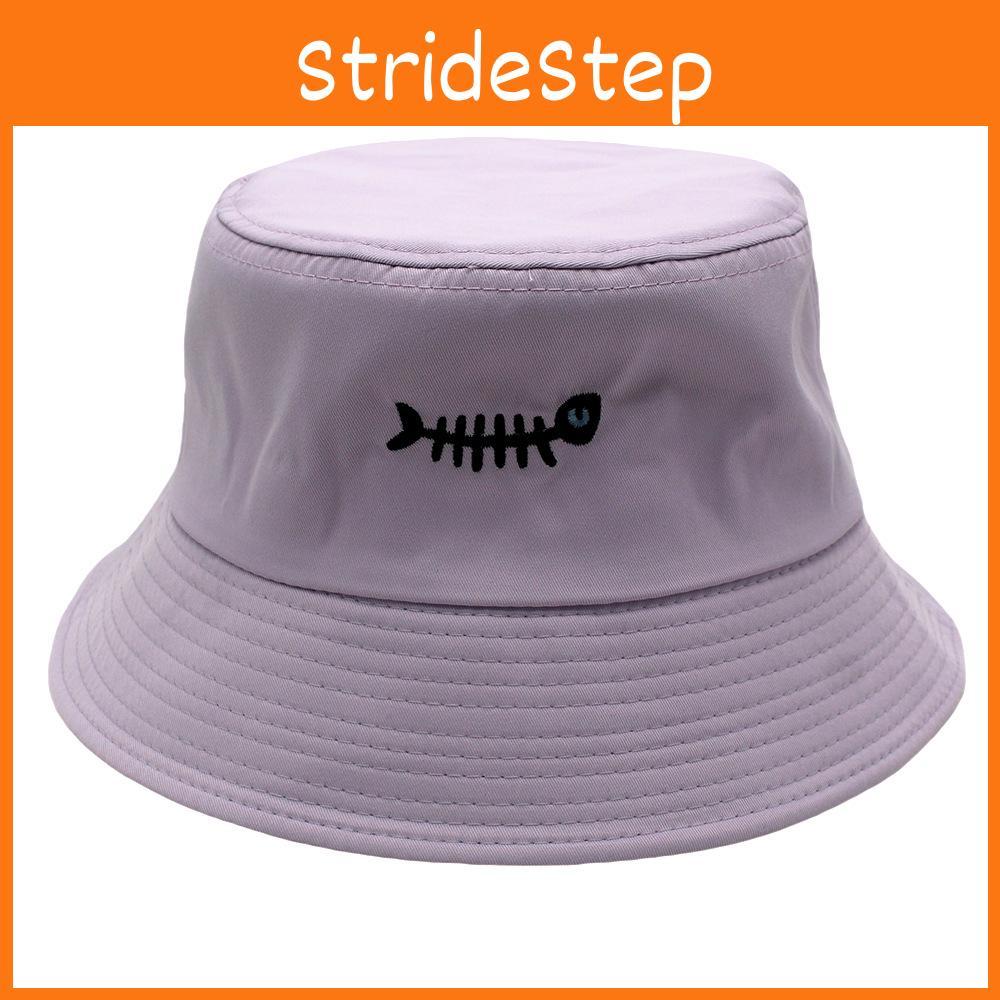 Neutral Fishbone Classic Embroidered Sun Protection Hat For Fashion Outdoor