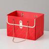 Trendy Floral Tote Gift Box - Small Size for Flower Shop Packaging Qixi Festival