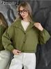 Giacca a vento corta da donna per primavera/autunno, vestibilità larga, mini giacca