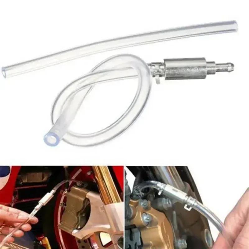 Hydraulic Brake Bleeder Hose Tool Lockable Automotive Brake Fluid Bleeder Bleeding Hose With Non Return One Way Check Valve 1PC