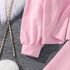 Toddler Teen Boys Girls Spring Striped Outfit Set Sizes 130-170cm