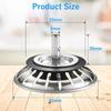 Stainless Steel Sink Filter Hair Catcher Plug for Kitchen Hole And Bathroom Drain Basin Wastewater Efficient Sink Strainer