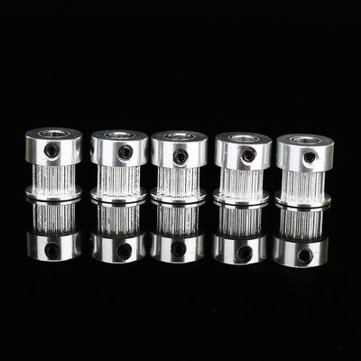 5pcs GT2 16 Teeth 5mm Bore Aluminum Timing Belt Pulley For 3D Printer CNC