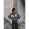 High Street Gothic Hoodie Set Letter Print Loose Fit Sweatshirt Women
