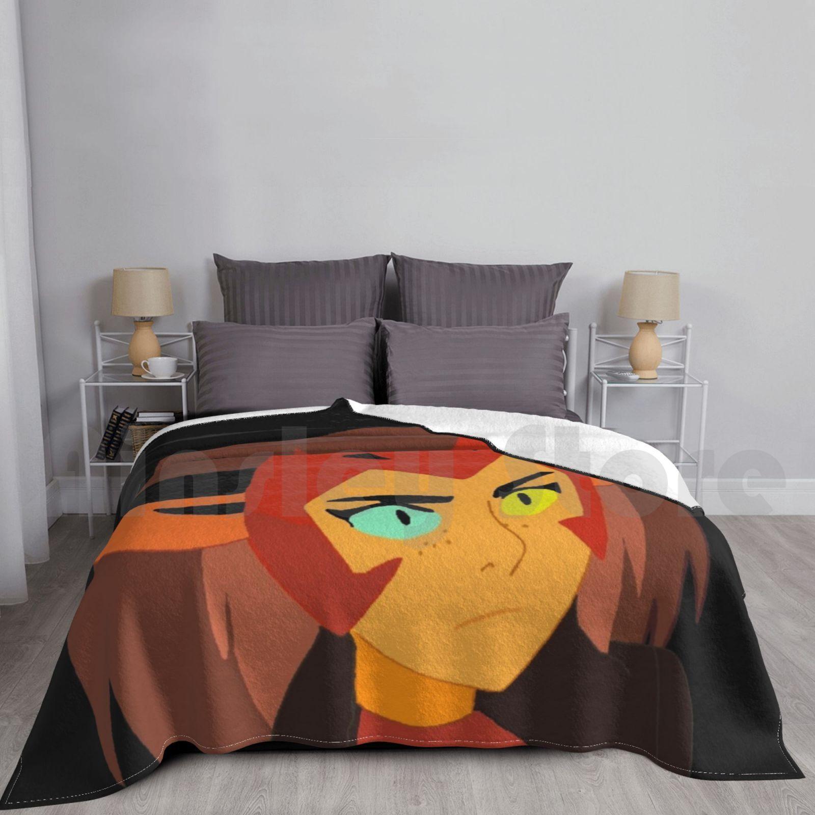 Catra Blanket For Sofa Bed Travel She Ra 39 Shera 23 Adora 14 She Ra And The Princesses Of Power 14 Catra 13 Size: 75*100cm, Weight: 230 GSM