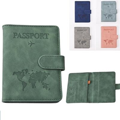 Passport Cover PU Leather for Man Women Travel Passport Holder Bags with Credit Card Holder Case Wallet Protector Cover Case