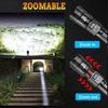 High Power LED Flashlights Rechargeable 3mode Lamp Portable Military Tactical Lantern Zoom Torch Light Outdoor Camping Fishing