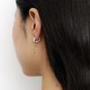 geegee [silver925] circle one touch earring