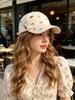 Kawaii Embroidery Baseball Cap for Women Aesthetic Food & Wine Pattern Soft Cotton Adjustable Dad Hat Summer Outdoor Sunshade Cap