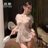 New Sex Underwear Sexy Mesh Passion Cheongsam Hollow Temptation Uniform Free Cosplay 6408