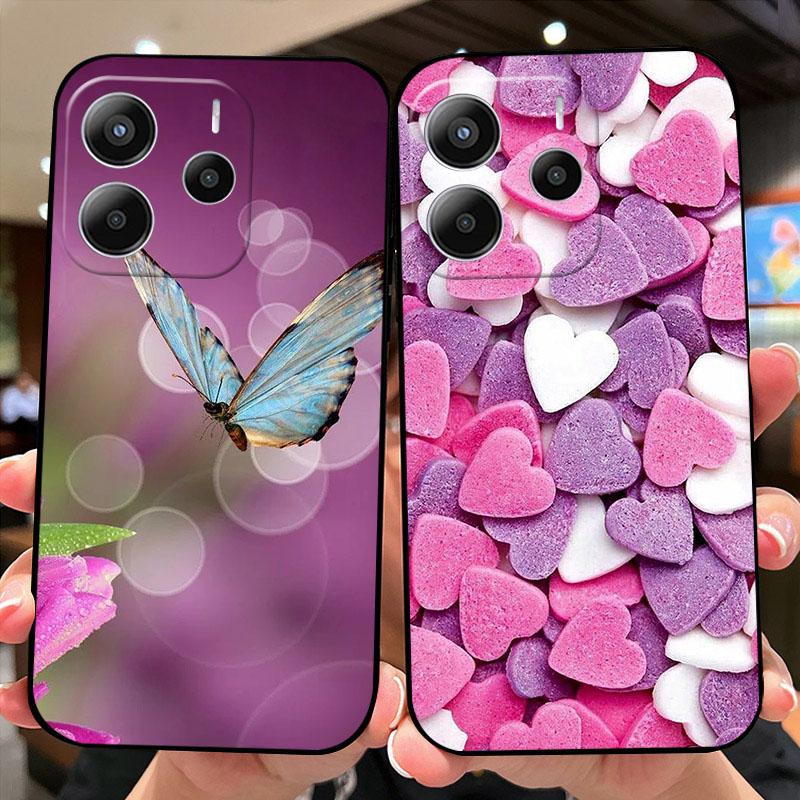 Neue Hüllen für Redmi Note 14 5G Bumper Cover Note 13 4G 5G Weiche Silikon Handyhülle für Xiaomi Redmi Note 12 4G 5G Coque Fundas