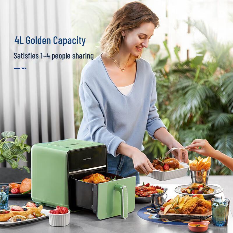 Morphy Richards 4L Heißluftfritteusen-Ofen mit Dampfbraten & Sichtfenster CN-Stecker (Adapter enthalten)
