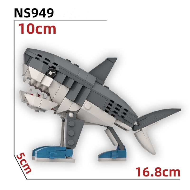 Tung Tung Tung Sahur Figure Building Blocks Tralalero Tralala Shark Toy Figure Lirili Larila Toy Bombardiro Crocodilo Gift