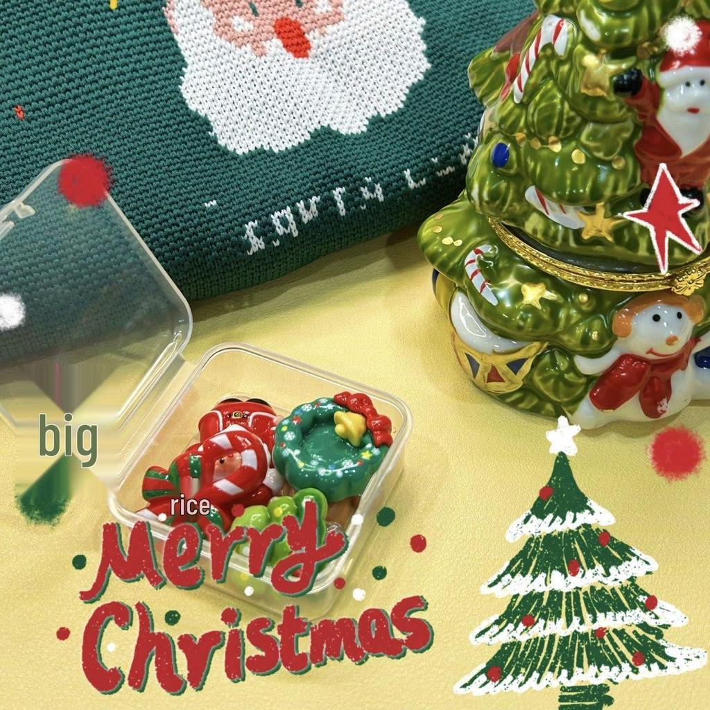Christmas Retro 3D Sticker Disposable Camera & Scented Candle Gift Set