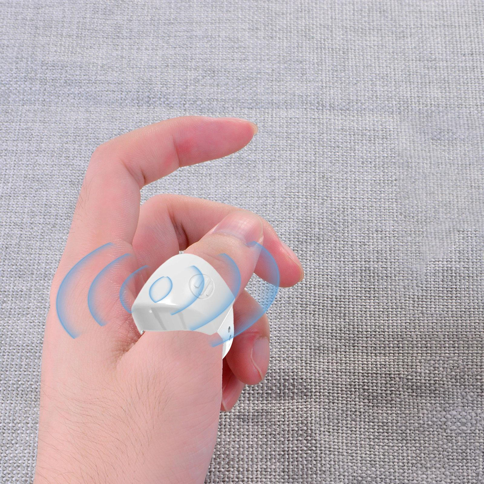 

Fingertip Remote Control Camera Shutter Portable Smart Rechargeable Universal V5.1 Page білий