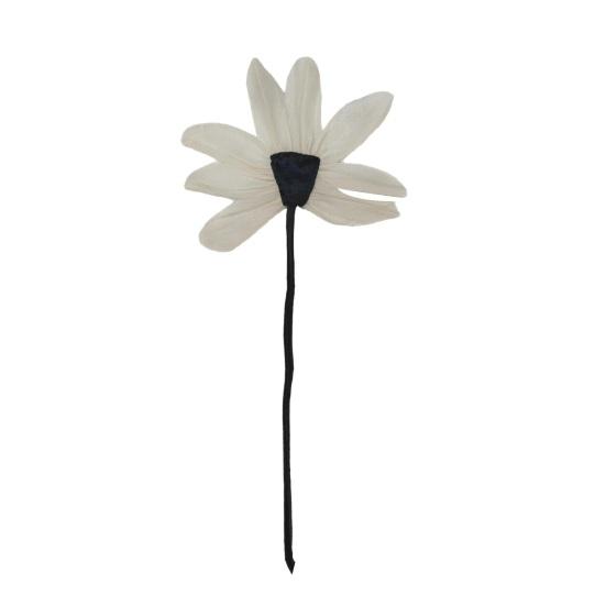 Stoff Lotus Applikation Lotusblumen Dekoration mit langem Band Aufnäher Blumen Verzierung