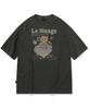 CPGN STUDIO Bubble Heart Pigment Short Sleeve T-Shirt Smoke Black