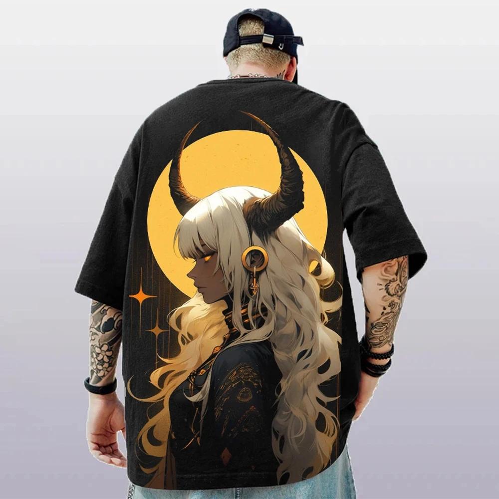 Summer Fashion Men's T-shirt 3D Anime Cartoon Printed Short Sleeve
