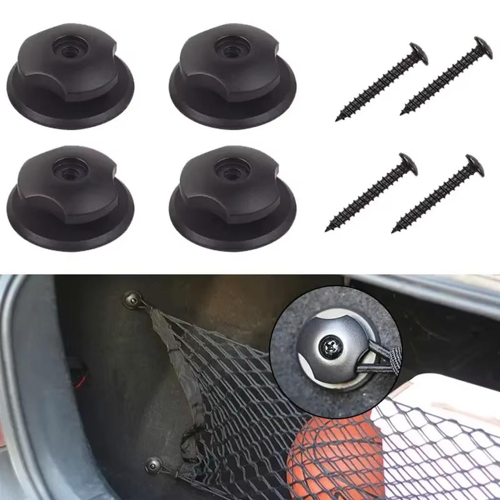 Car Cargo Net Replacement Hooks Hardware Kit Hook Mounting for Car Rear Cargo Trunk Storage Organizer Net Universal