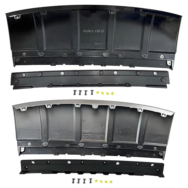 2018 Range Rover Front Bumper Trailer Cover Panel LR117512, Black/Silver