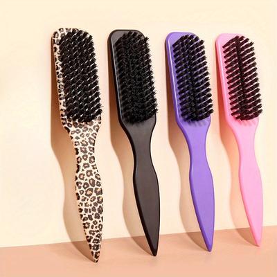 Smoothing Hairs, Flyaways, Edge ControlBackcombing & Teasing Hairbrush WithWide Rat Tail for Sectioning & Parting, Hair Brush