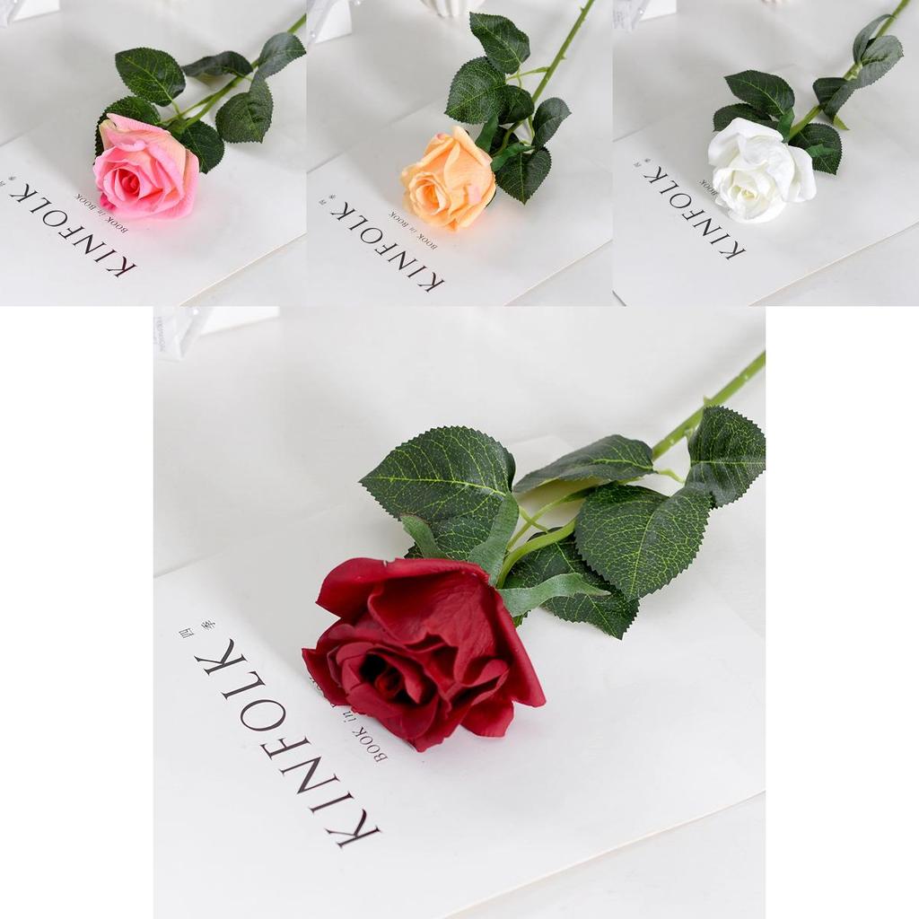 Artificial Rose Flower In Multiple Colors With Elegant Design For Wedding And Home Decor