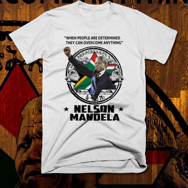 Nelson Mandela T-Shirt South African Civil Rights Anti-apartheid Black Activist 4XL