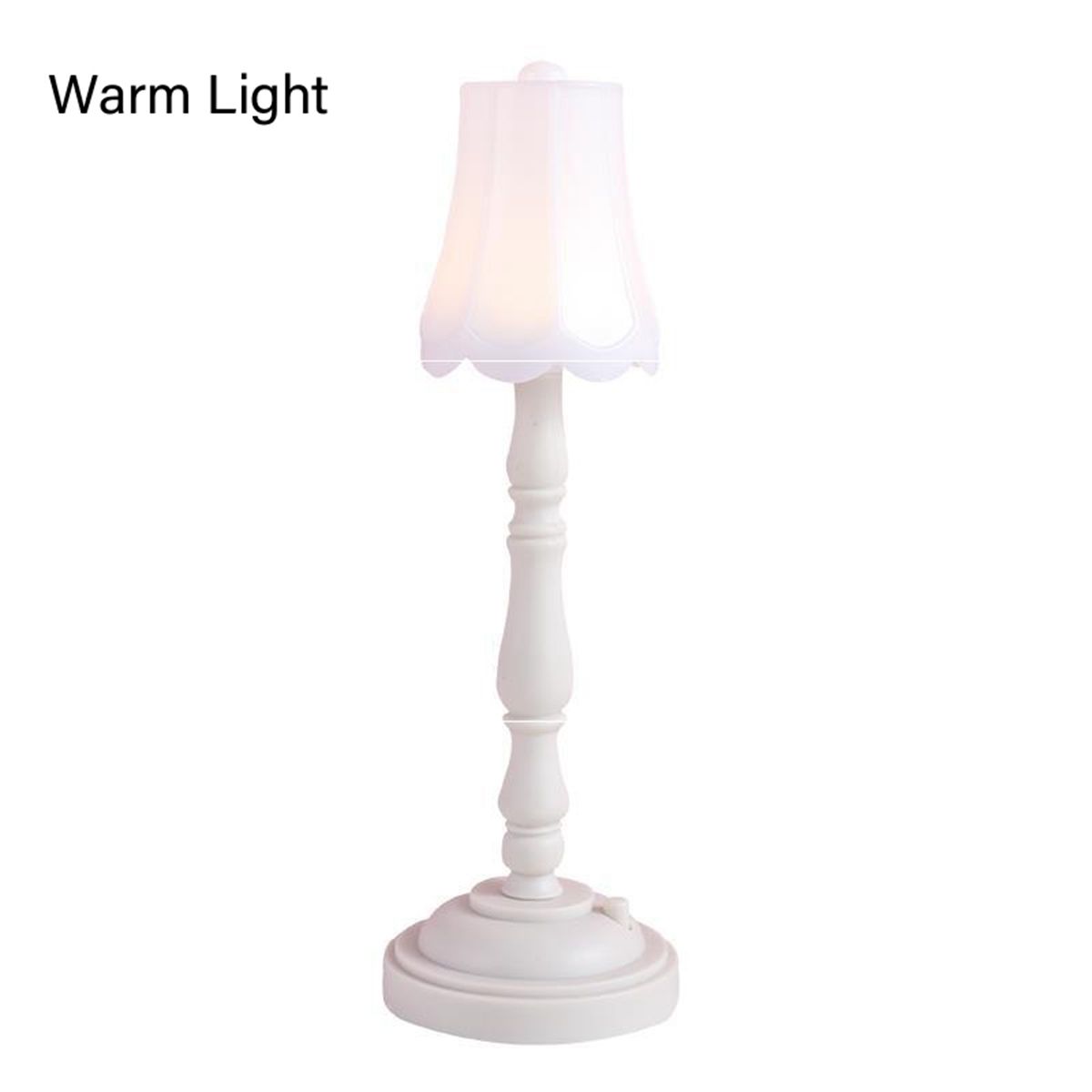 

Светодиодный винтажный ретро ночник, настольная лампа для спальни, прикроватное освещение, украшения для комнаты Warm Light белый