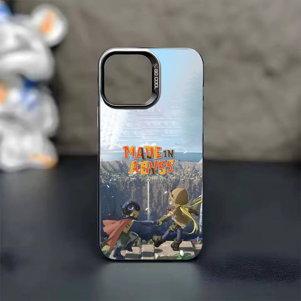 

M-Made In Abyss Anime Phone Case For iPhone 17,16,15,14,13,12,11,Pro Max,Plus Candy Silver Cover iPhone13