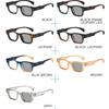 Women's eyewear, men's and women's fashion square frame photochromic glasses