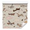 Vintage Airplanes Wallpaper for Living Room and Bedroom 50x1000
