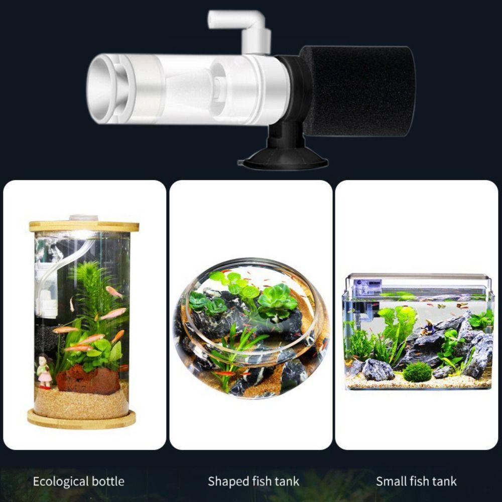 Ultra-quiet Multi Layer Media Filter Plastic Aquarium Pneumatic Filter Mini Fish Tank Filter  Home